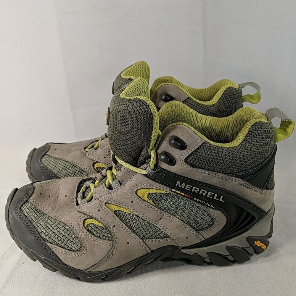 Merrell Passage Ventilator Mid Grey/Sage Green Hiking Boots Women's 7.5 J83652